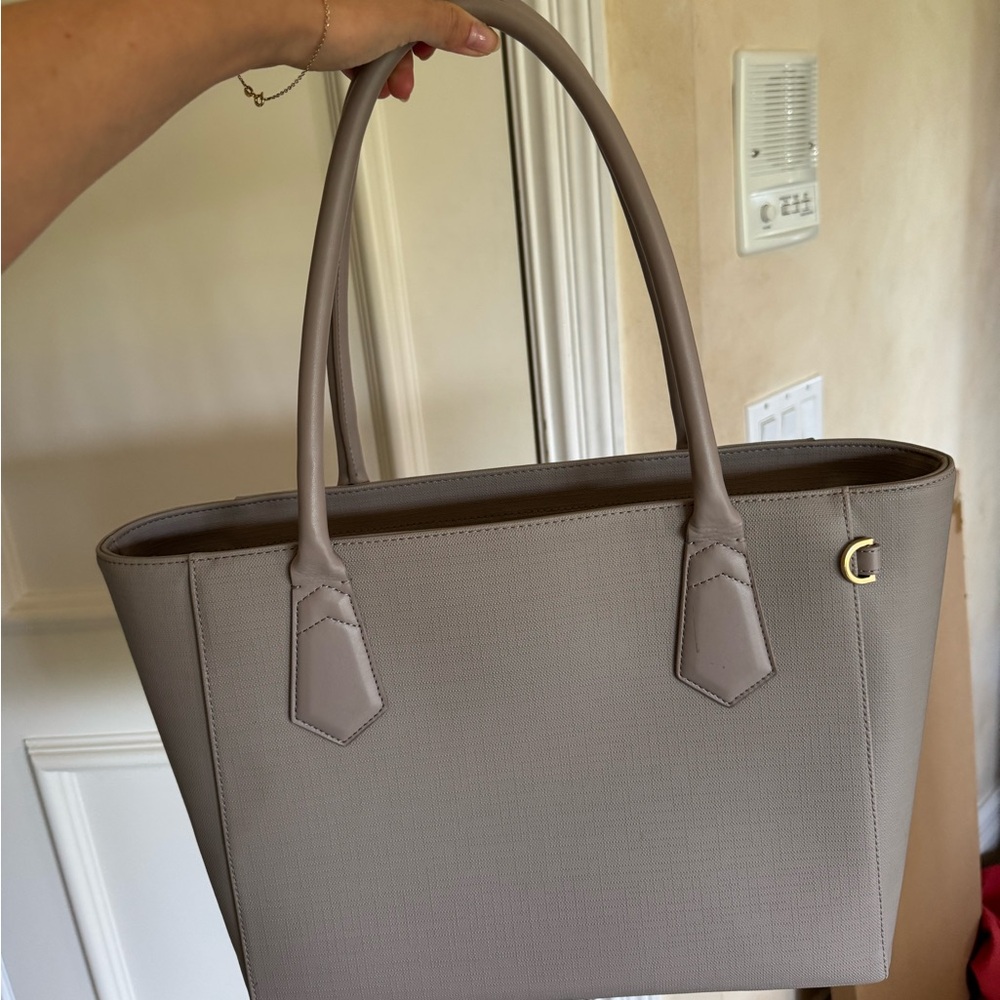 Dagne Dover Taupe Handbag